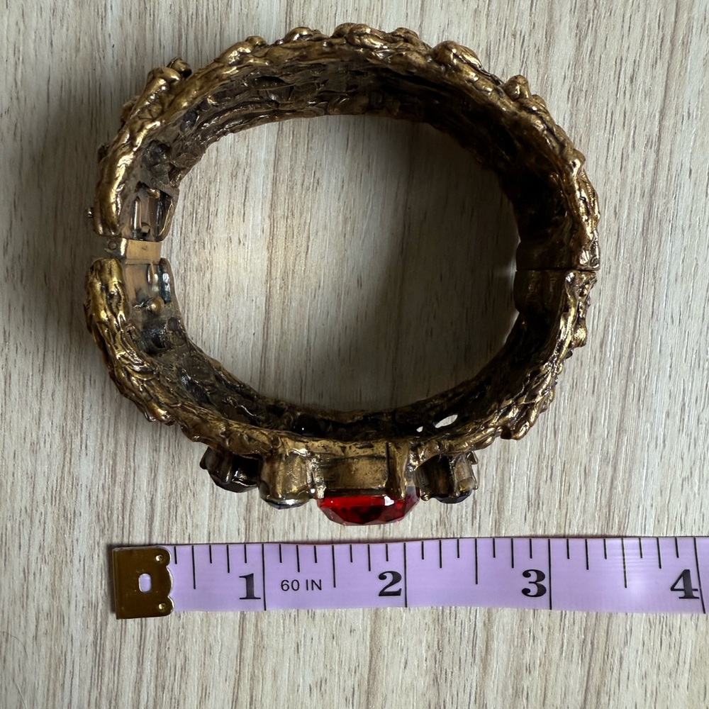 *Rare* Vintage Oscar De La Renta - Brutalist-style Cuff - Picture 7 of 8